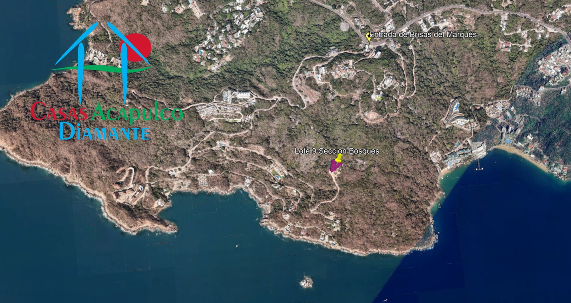 Terreno Brisas del Marqués Bosques lote 9 - Ubicación satelital y entorno 2